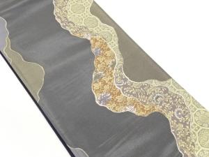 道長取に蜀江文・花唐草・鳥模様織出し袋帯袋帯